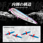 Hunthouse Pencil Fishing Lure 95mm 18g WTD Surface Topwater Floating Wobbler Artificial Hard Bait For Seabass Pike Perch LW533