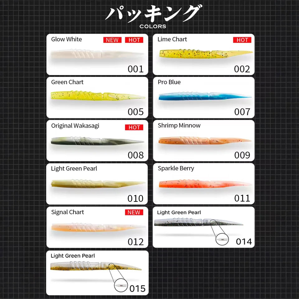Hunthouse Xlayers Soft Fishing Lure 6Pcs 110mm 5.3g 150mm 14g Silicone Material Make Noise Artificial Bait Bass Pike Fish Tackle