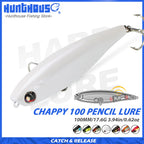 Hunthouse Floating Pencil Fishing Lure Topwater Hard Bait 100mm 17.6g Surface WTD Wobblers Trolling For Bass Saltwater Tackle