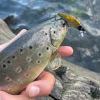 TSUYOKI 50mm 5g Artificial Wobblers Stream Bait Sinking Minnow Fishing Lure for Black Bass Brown Trout Bassday Mononofu 50S Bait