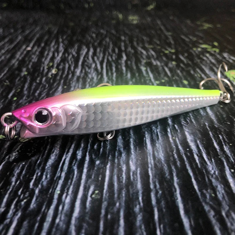 TSUYOKI Sinking Jig Minnow Hydro Monster Shot 110S Lipless Minnow 47g Artificial Fishing Lures for Grouper Bonito Yo-zuri Tackle