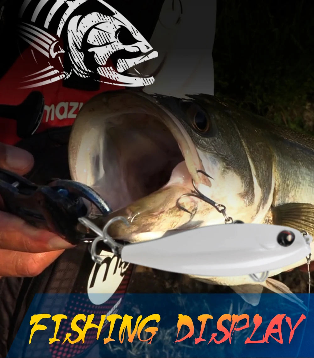 Hunthouse Floating Pencil Fishing Lure Topwater Hard Bait 100mm 17.6g Surface WTD Wobblers Trolling For Bass Saltwater Tackle