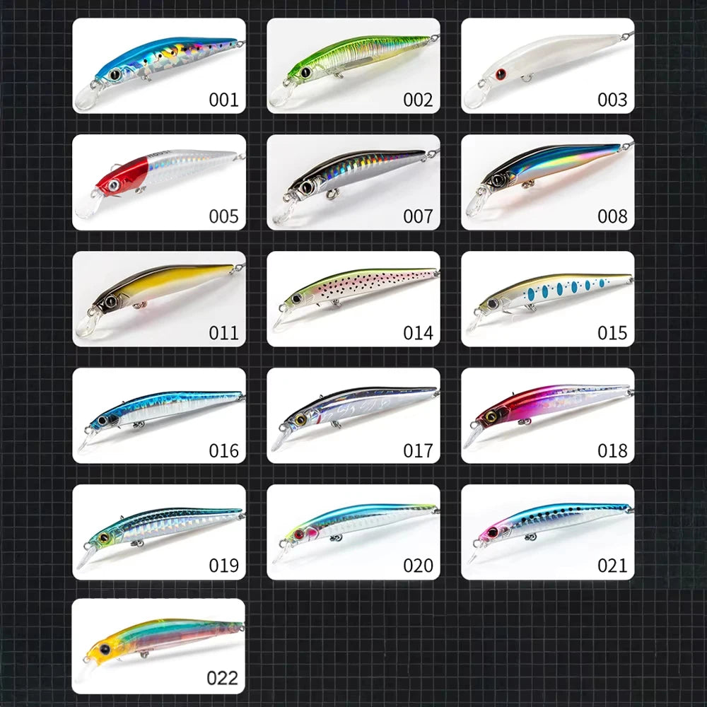 Hunthouse Artist Minnow Fishing Lure 70/80/105mm Sinking Jerkbait Wobblers Hard Lure Fishing Tackle Pesca For Bass Trout LW401