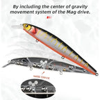 TSUYOKI Flirt Minnow Fishing Lure Wobbler 16cm 33.5g Jerkbait Artificial Bait Suspending Minnow Pike Bass Jackall Magsquad 160SP