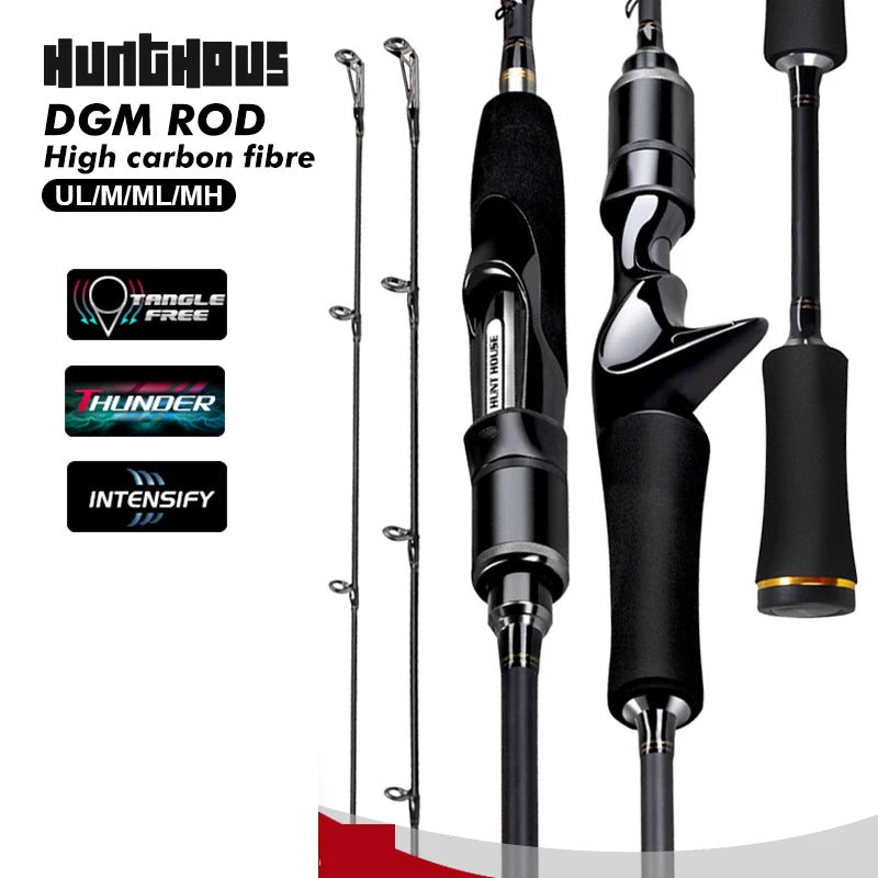 Hunthouse 2.08m 2 Sections MH Fishing Rod Lure Weight 10-30g Casting Line Weight 12-16LB Carbon Fiber Bass Pike Fish Tackle