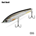 Hunthouse Red Devil Pencil Fishing Lure Topwater Floating Hard Bait 75mm 6g Surface Stickbait Bass Pike Artificial Fish Tackle