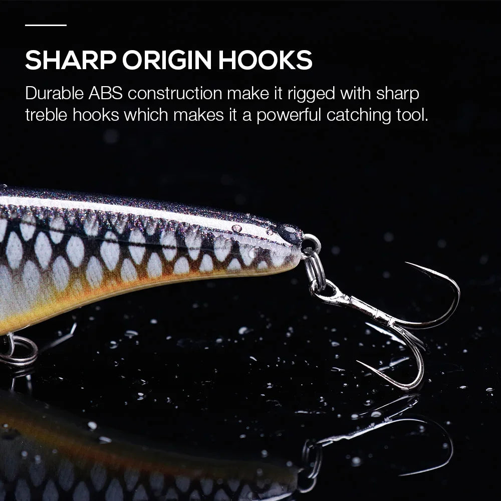 TSUYOKI 20/30/50g Sinking Jerkbait Slider Swim Glidebait 120 Westin Artificial Wobblers Loud Sound Fishing Lure for Pike Zander
