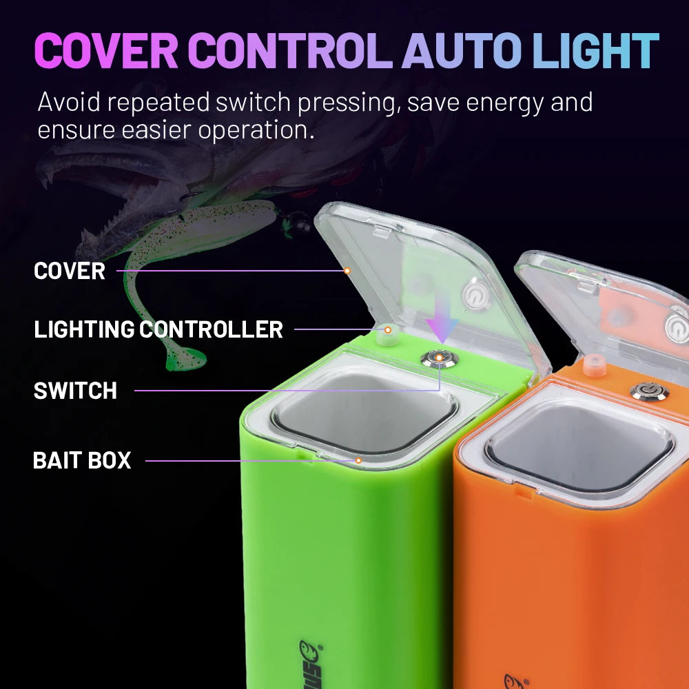 Hunthouse UV Accumulator LED Ultraviolet Lamp 21.5*10.5*7cm For Luminous Fishing Lures Fill Light Fishing Tool LW318