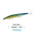 TSUYOKI Sinking Minnow Fishing Lures Black Bass Pike Artificial Tungsten Jerkbait Wobbler Silent Assassin 140S DW92 140mm 26g