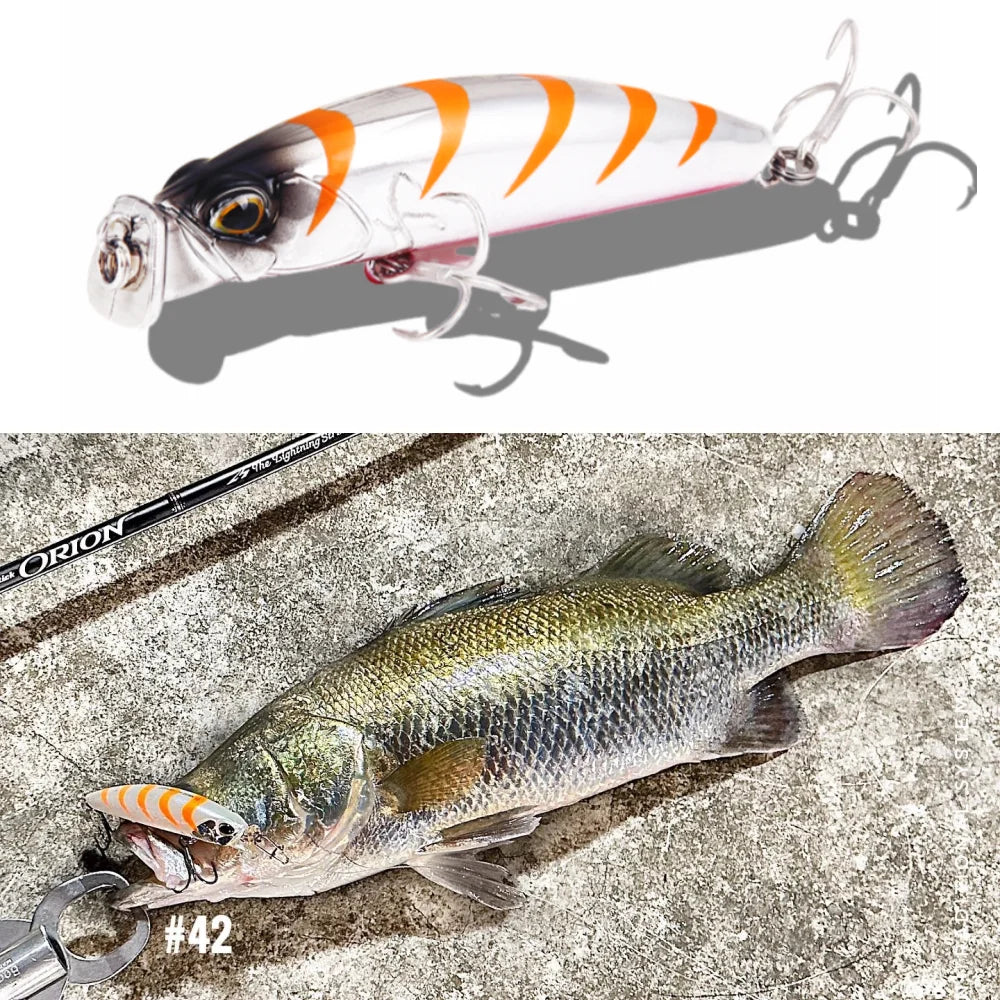 TSUYOKI Fishing Lures 2025 75mm 10g Diving 0-25cm Jerkbaits Lure Floating Duo Terrif Dc-7 Minnow Trout Lure Mackerel Seabass,