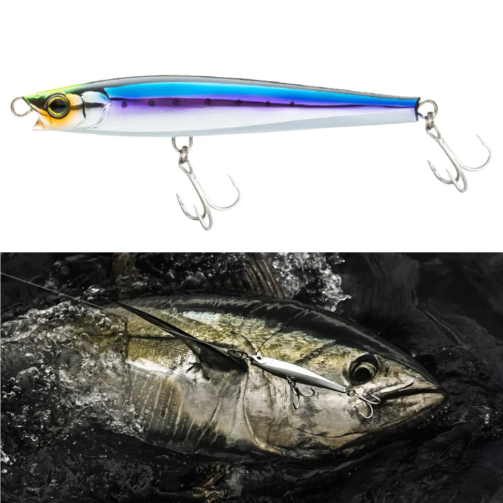 TSUYOKI Sinking Jig Minnow Hydro Monster Shot 110S Lipless Minnow 47g Artificial Fishing Lures for Grouper Bonito Yo-zuri Tackle