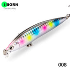 Hunthouse Fishing Shallow IBORN Minnow Lure Floating 78mm/98mm/118mm 8.5g/13g/19g Wobbler Surface Saltwater For Seabass Tackle