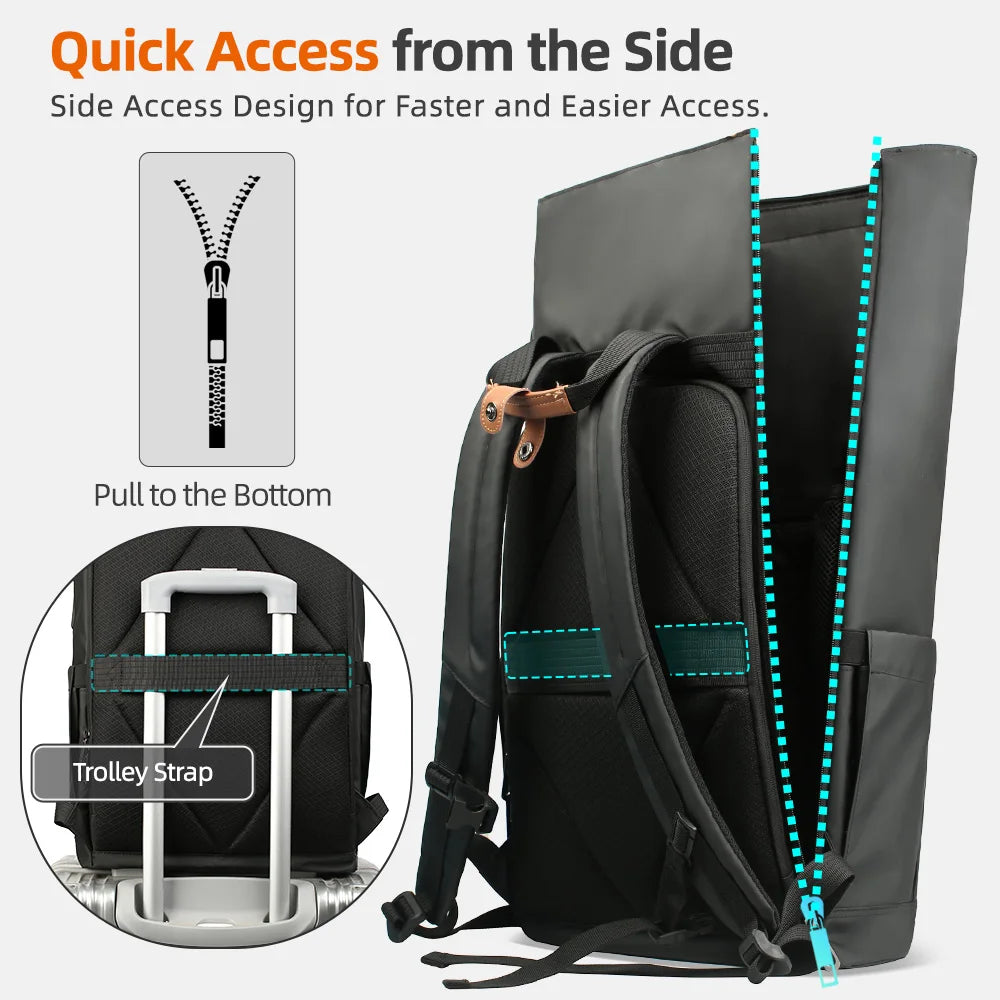 Product photo of Expandable Laptop Backpack, the best Laptop Backpacks gift idea for sale on Glenmore, a store where you can find the perfect Sports & Outdoors for your home, hobbies, video games, or gifting—all in one place, curated for you.