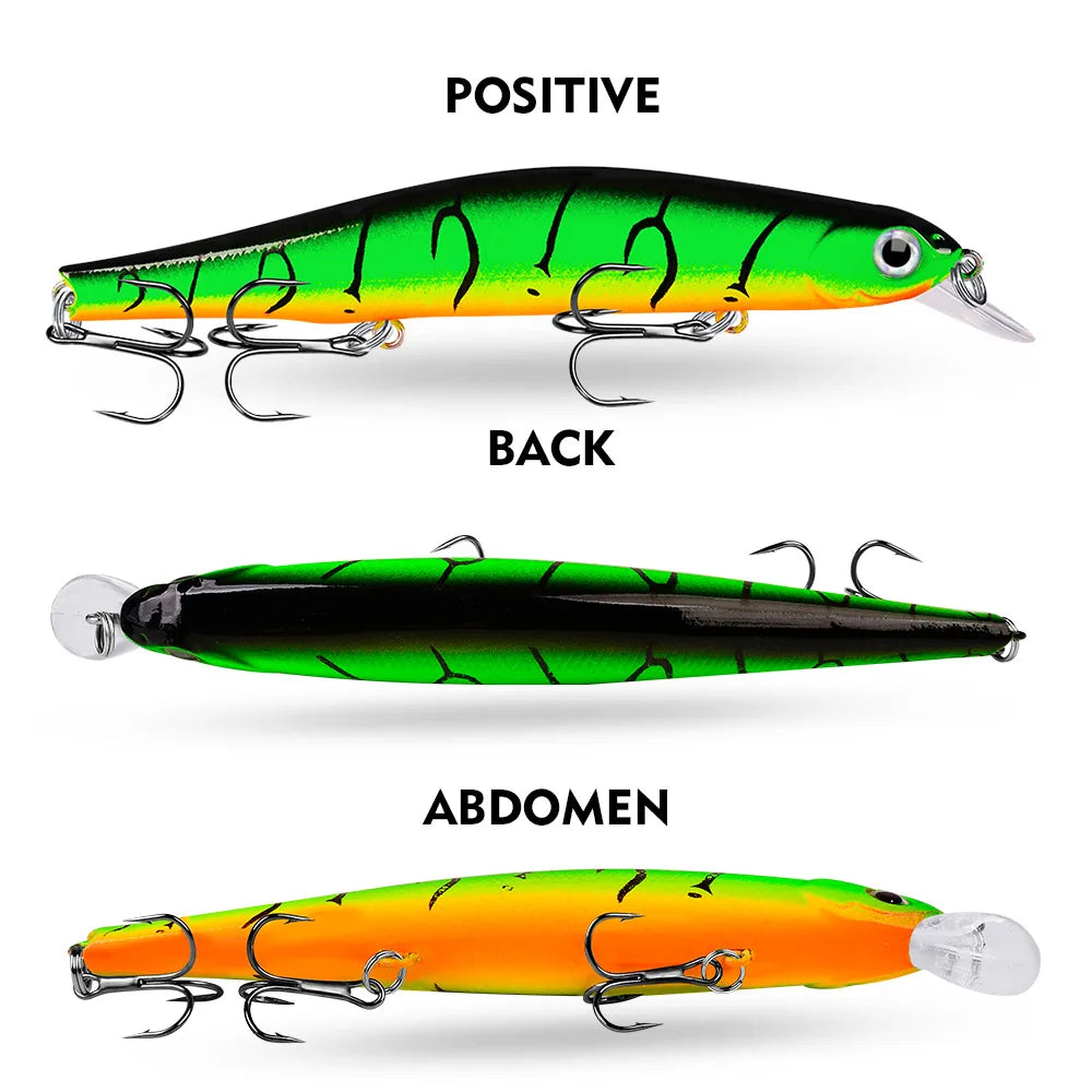 TSUYOKI Minnow Wobblers Watson 110mm 17g Magnet Weight System Long Cast Fishing Lure, Dive 0.8-1.2m Jerkbaits, ZipBait Orbit 110