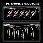 Hunthouse Metal Jig Fishing Lure Spoon Slow Sinking Hard Bait 65mm 20g jigging Casting For Saltwater Pike Bass Trout Fish Tackle