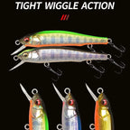 TSUYOKI Minnow Fishing Lure Wobbler for Freshwater Trout Artificial Bait Pike Carp Swimbait Jackall GH 70 Flatside jerkbaits