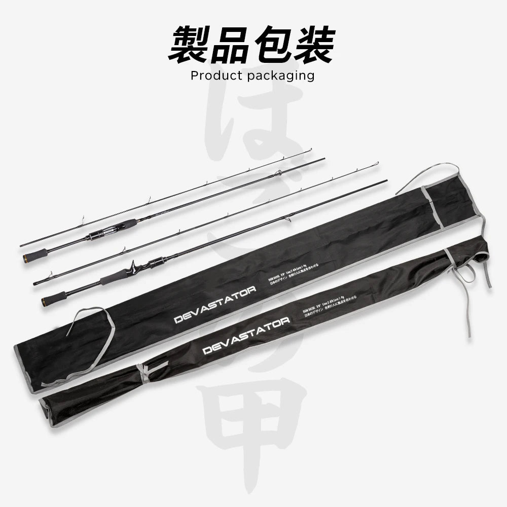 Hunthouse 2.08m 2 Sections MH Fishing Rod Lure Weight 10-30g Casting Line Weight 12-16LB Carbon Fiber Bass Pike Fish Tackle