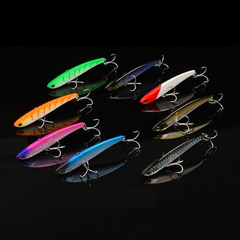 TSUYOKI Vibration Sinking Baits Winter Fishing Lure Lipless VIB Rattin Wobbler Ice Balance Rattlin Lures For Pike IMA Koume Lure