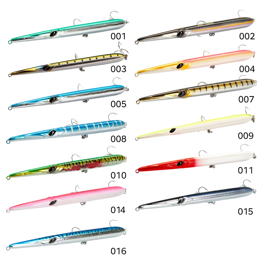 Hunthouse 4PCS Combination Needle Fish Shape Lure 18g/24g/31g Floating Pencil Bait WTD Long Casting Stickbait Tackle LW118