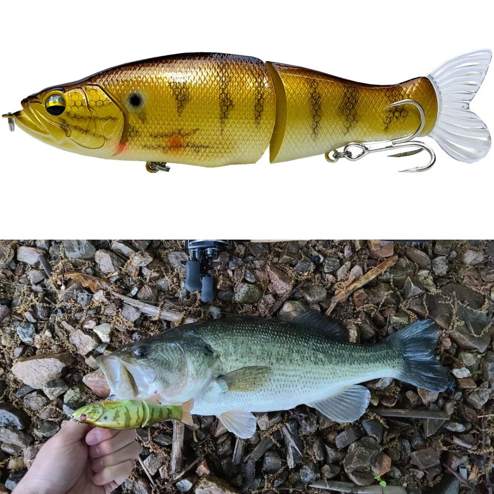 TSUYOKI Swimbait Fishing Lure 135mm 28g Slow Sinking Joint Bait Wobbler Artificial Hard Bait Bass Pike Sea Fishing Bigmouth Bass