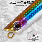 Hunthouse Surface Popper Floating Fishing Lure 130mm 30g Topwater Hard Bait Walk The Dog Saltwater For Tuna Fish Tackle