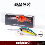 Hunthouse Crankbait Fishing Lure 60mm/13g 75mm/18g Long Lip Hard Crank Floating Bait For Seabass Deep Diving Wobbler LW903