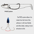 TSUYOKI 2PCS/Bag Jig Head Fishing Lure 5g 10g 15g 25g 40g Jigging Lure for Seabass Grouper Artificial Jigging Head Spinning Bait