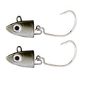 TSUYOKI 2PCS/Bag Jig Head Fishing Lure 5g 10g 15g 25g 40g Jigging Lure for Seabass Grouper Artificial Jigging Head Spinning Bait