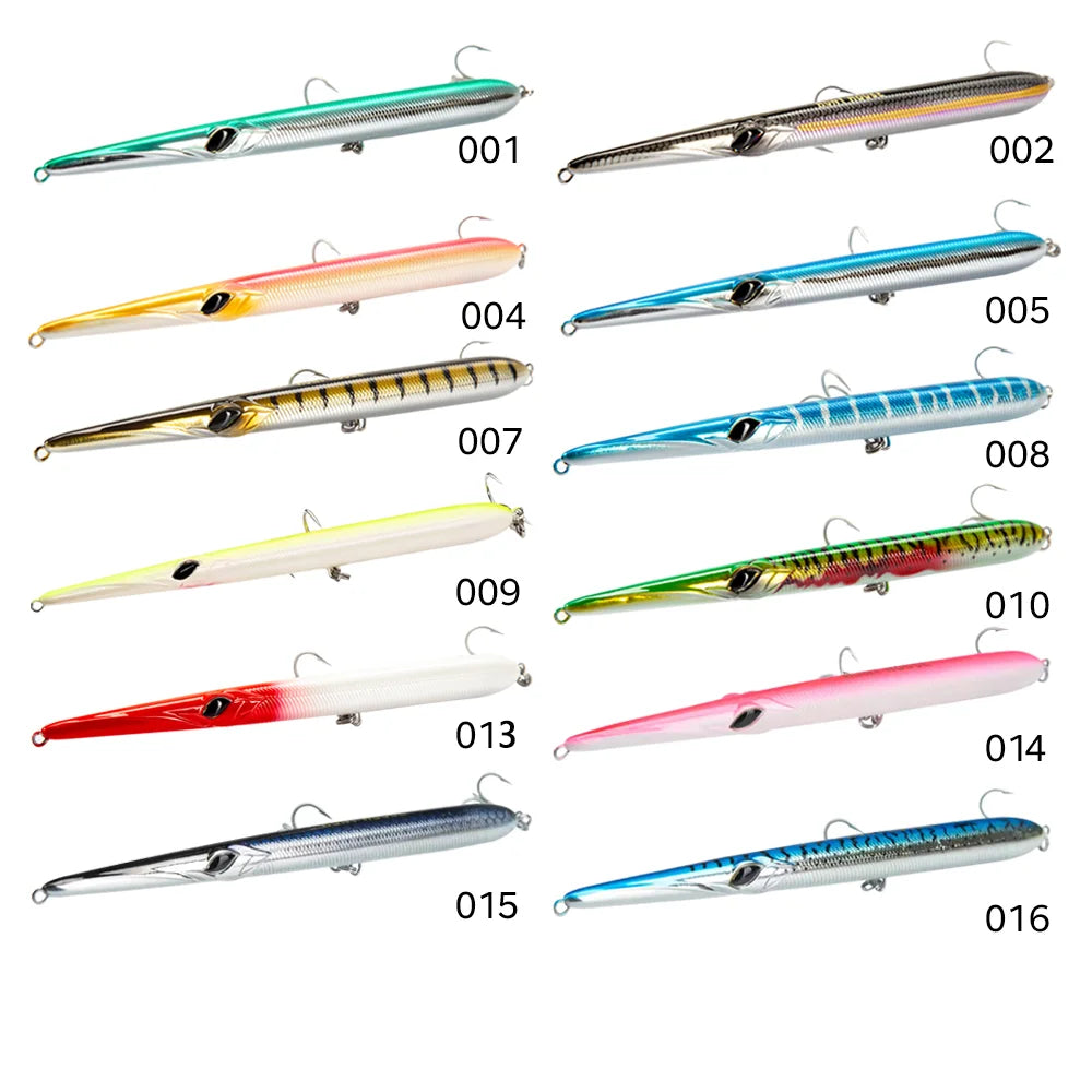Hunthouse Needle Fishing Lure Long Casting Pencil Stickbait 18/24/31/36g Floating&Sinking For Pike Garfish Tackle Pesca