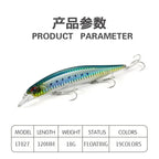 TSUYOKI Suspending Minnow 120mm 18g Artificial Fishing Lure for Largemouth Bass Pike Duo Realis Jerkbait 120SP Pesca Accessories