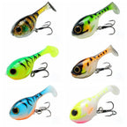 TSUYOKI Silicone Fishing Lure with Hook for Bass, Baby Deraball Swimbait, Soft Lure, Balloonfish, 60mm 10g, Illex Lure 2024