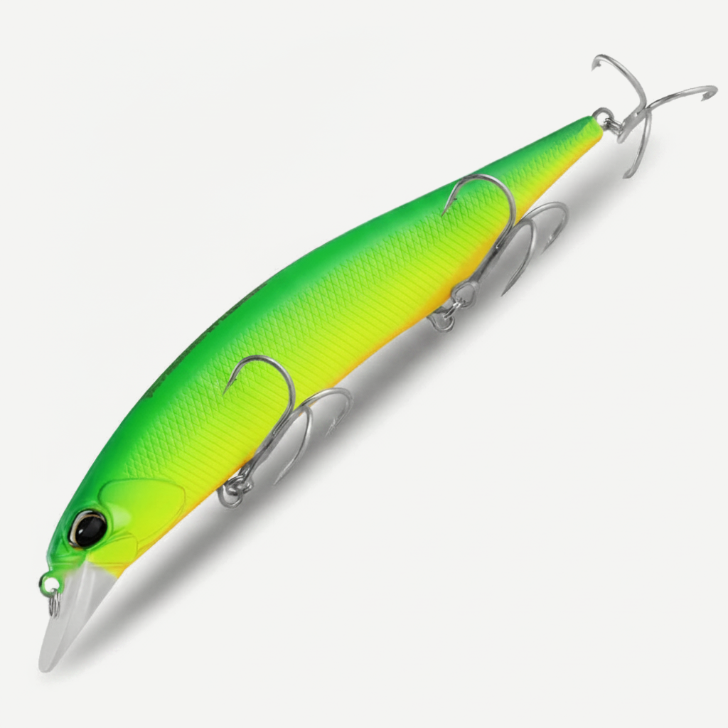 BEARKING 12cm Slow-Sink Minnow Jerkbait for Bass