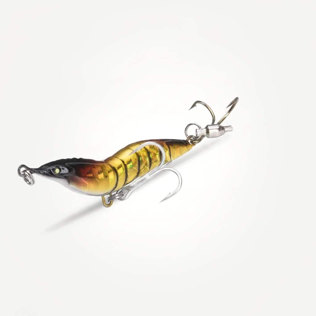 Kingdom Metal Shrimp Sinking Jig with Spinner Spoon