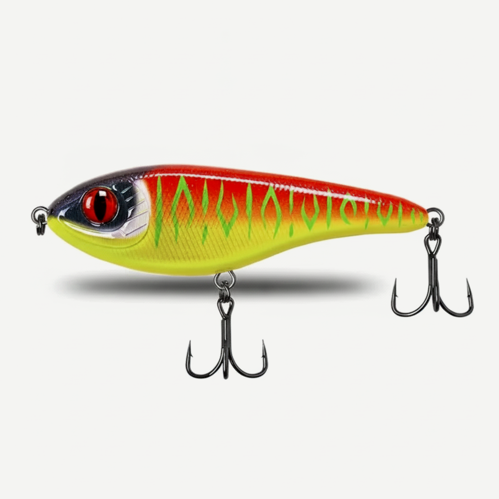 TSUYOKI Musky Jerkbaits Slow Sinking Slider Lures 90mm/105mm Loud Sound Crankbaits Westin Lure Jerkbait Fishing for Pike
