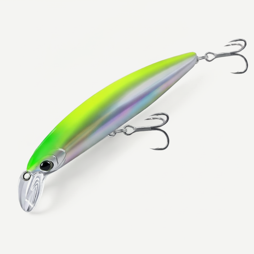 Kingdom Sinking Minnow Jerkbait, Long-Cast Bass Lure