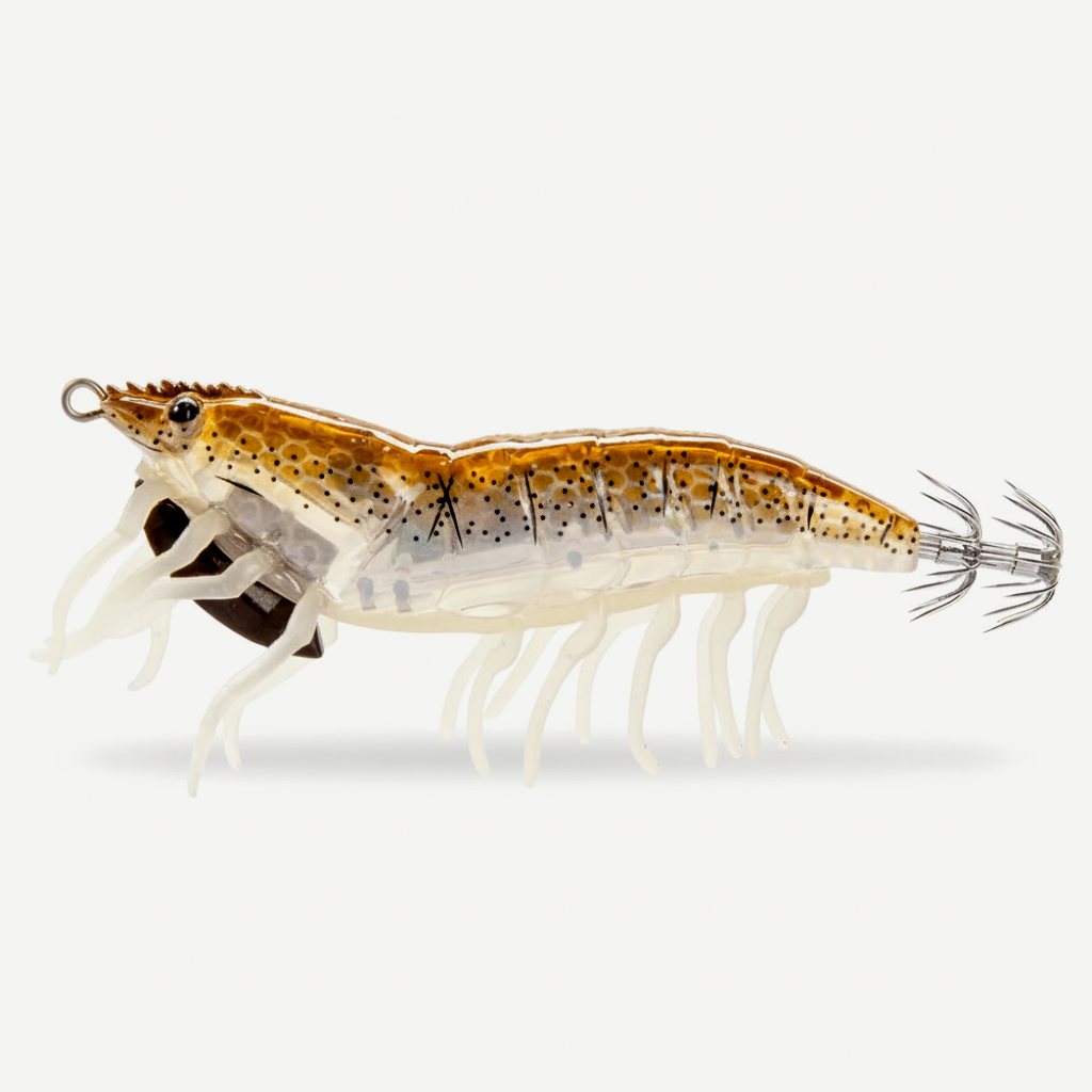 Hunthouse 3D Hybrid Jig Shrimp Egi 115mm/20g EGI Hook Luminous Artificial Hard Lure Fishing Tackle for Squid Octopus LW2