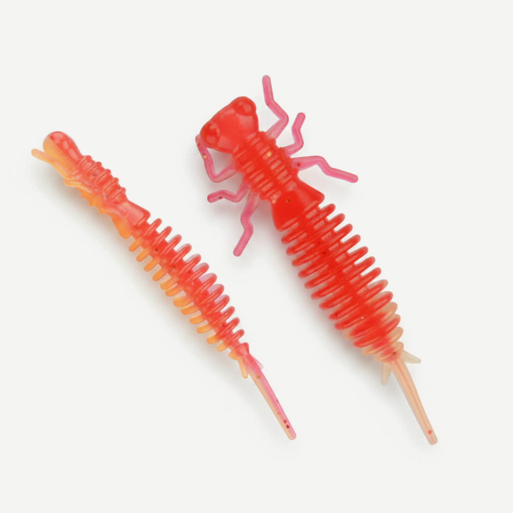 MEREDITH Larva Soft Plastic Bait - Segmented Nymph Lure