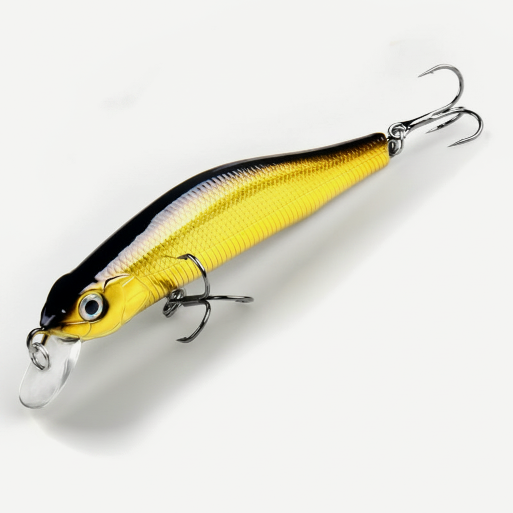BEARKING 80mm Minnow Hard Bait - Jerkbait for Bass