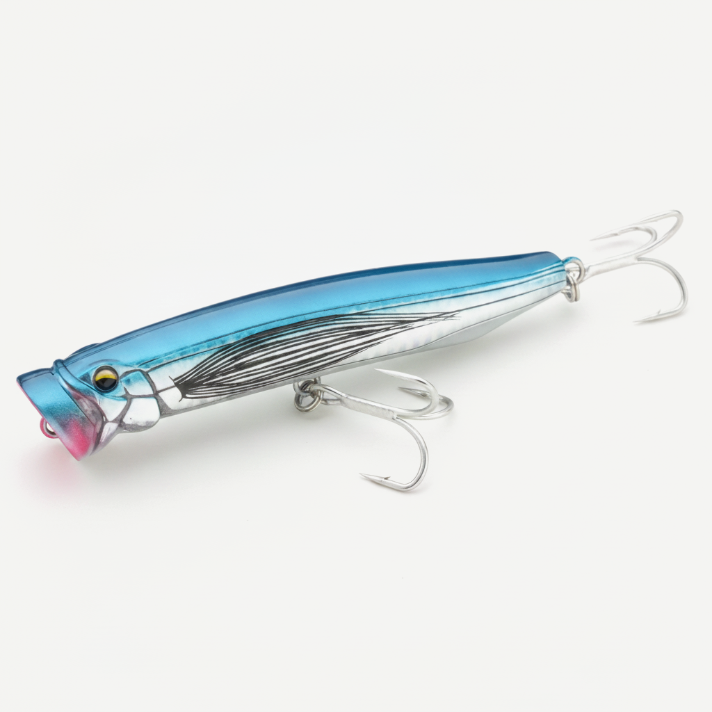 TSUYOKI New Feed Popper Fishing Lure Trolling Surface 120mm 30g Artificial Topwater Wobblers Hard Baits for Largemouth B