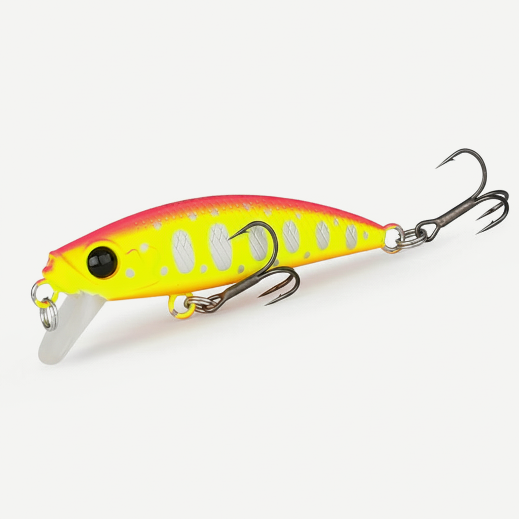 TSURINOYA 46S Sinking Minnow Fishing Lure Intruder 46mm 5g Artificial Trout Ajing Stream Lake Jerkbait Rockfishing Hard 