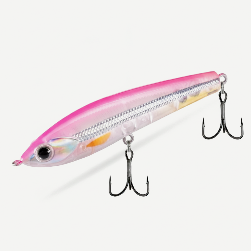 Hunthouse Red Devil Pencil Fishing Lure Topwater Floating Hard Bait 75mm 6g Surface Stickbait Bass Pike Artificial Fish 