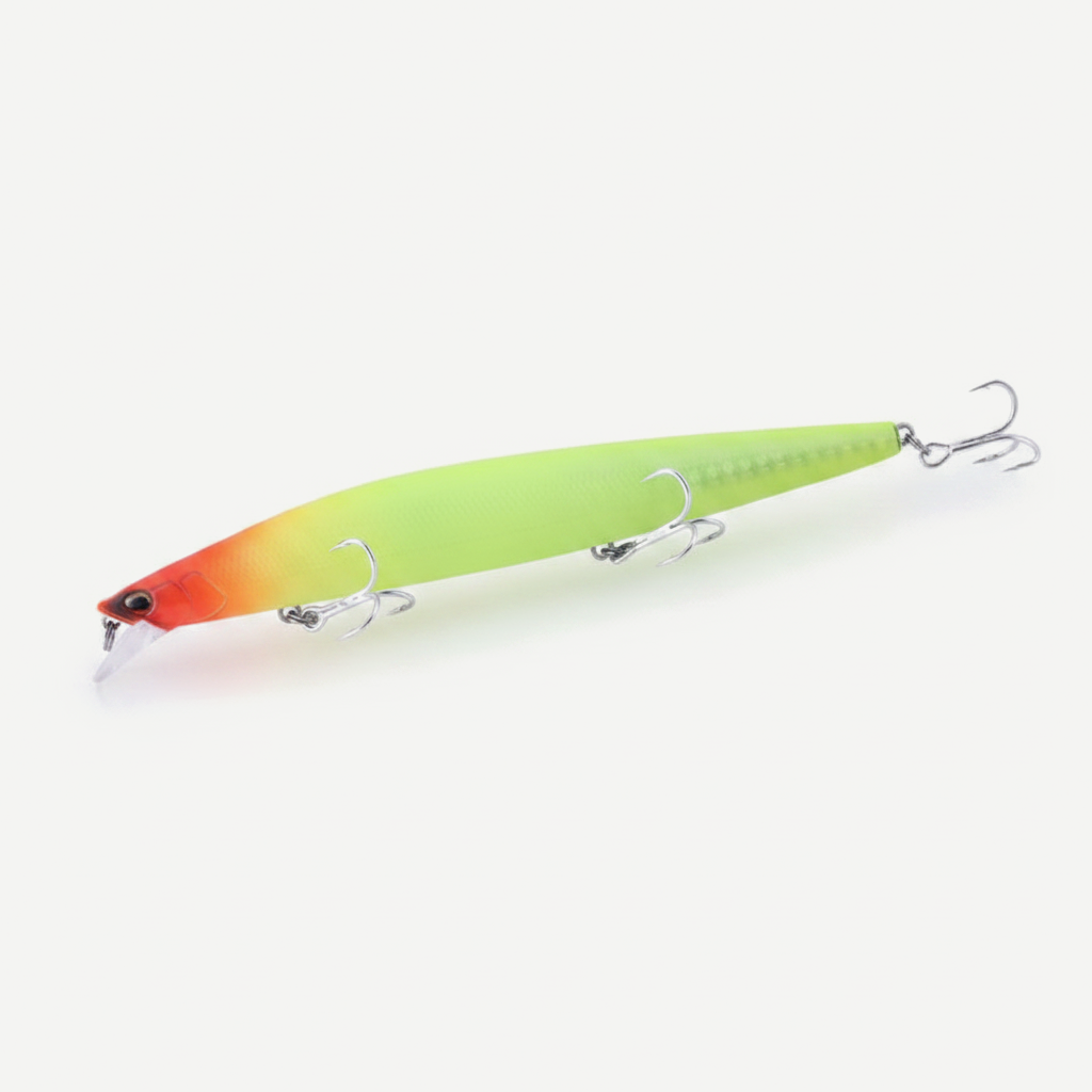 TSUYOKI Sinking Minnow Fishing Lures Black Bass Pike Artificial Tungsten Jerkbait Wobbler Silent Assassin 140S DW92 140m