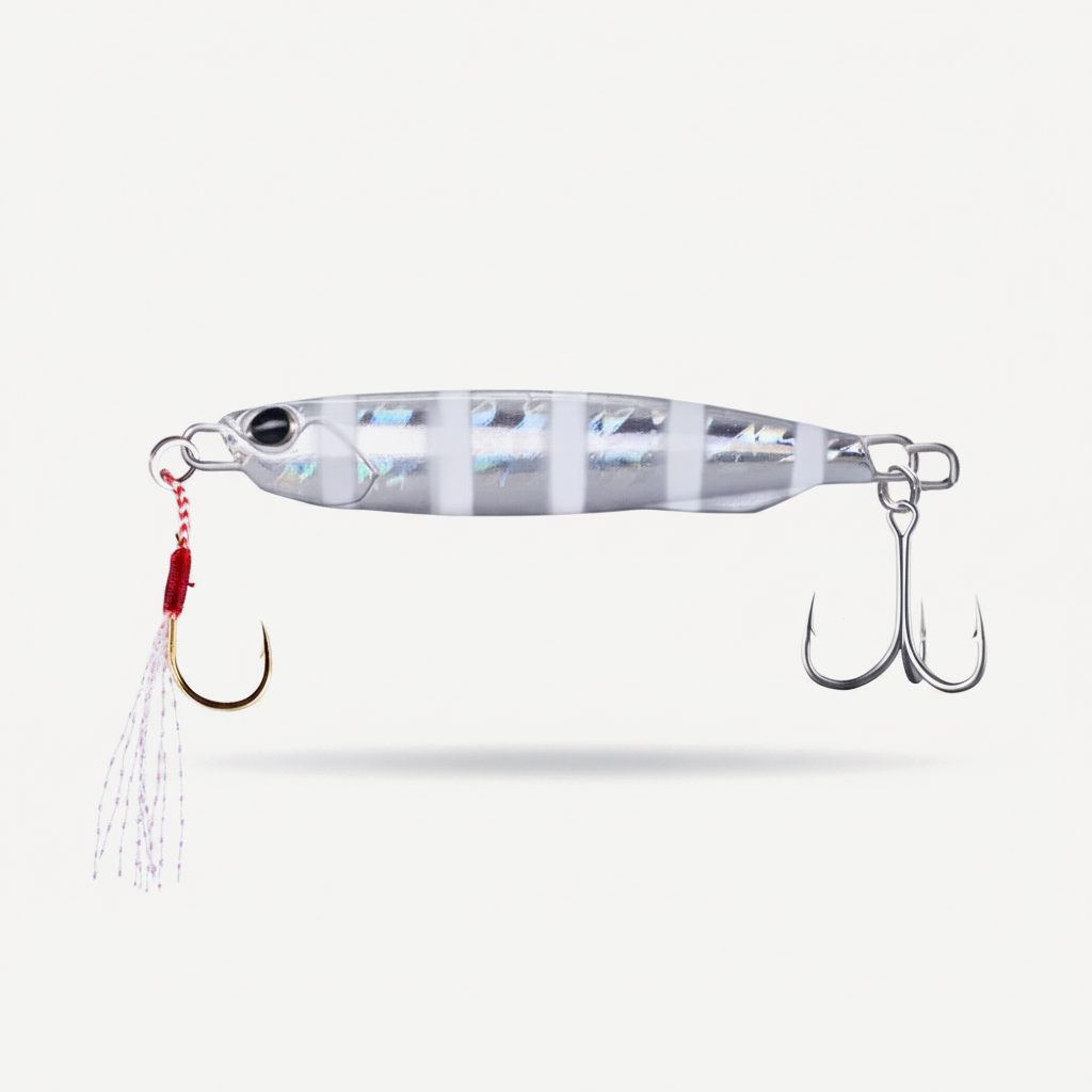 Hunthouse Metal Jig Fishing Lure Slower Wide Sinking Hard Bait Cast Spoon 20G 40G 60G Jigging Bass Pike Saltwater Fish T