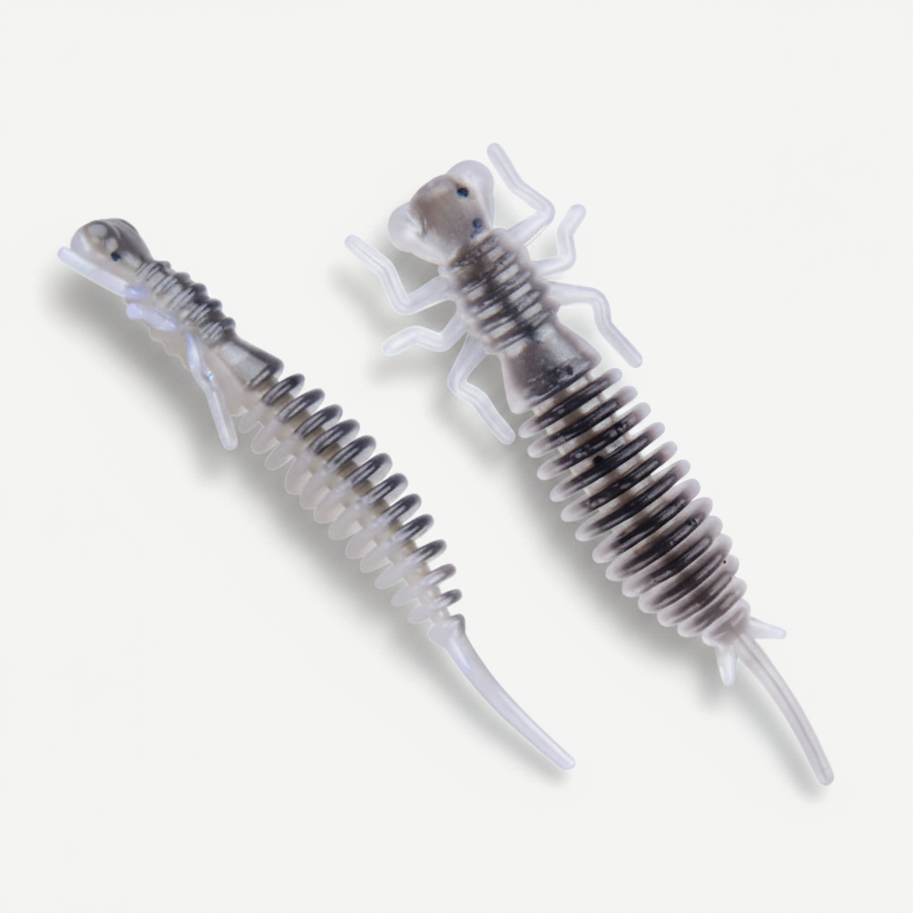 MEREDITH Larva Soft Plastic Bait - Segmented Nymph Lure