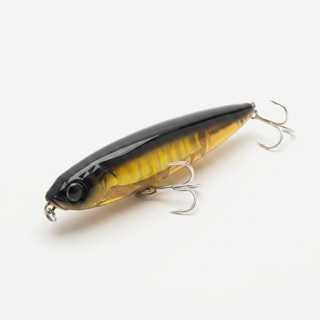TSUYOKI 3DR Pencil Topwater Lure 100mm 17g Walk The Dog Surface Bait Reflective Flash StickBait For Seabass Yo-zuri Fish