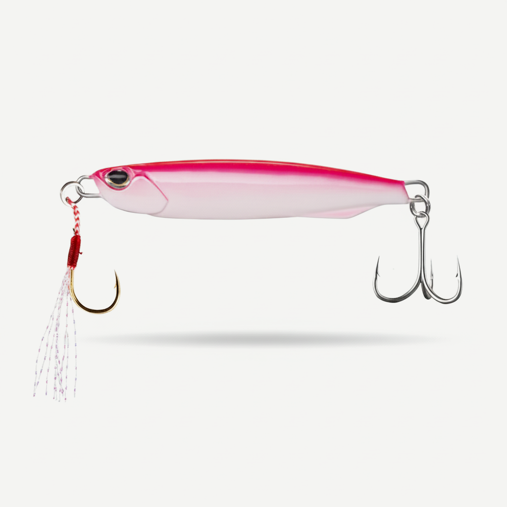 Hunthouse Metal Jig Fishing Lure Slower Wide Sinking Hard Bait Cast Spoon 20G 40G 60G Jigging Bass Pike Saltwater Fish T