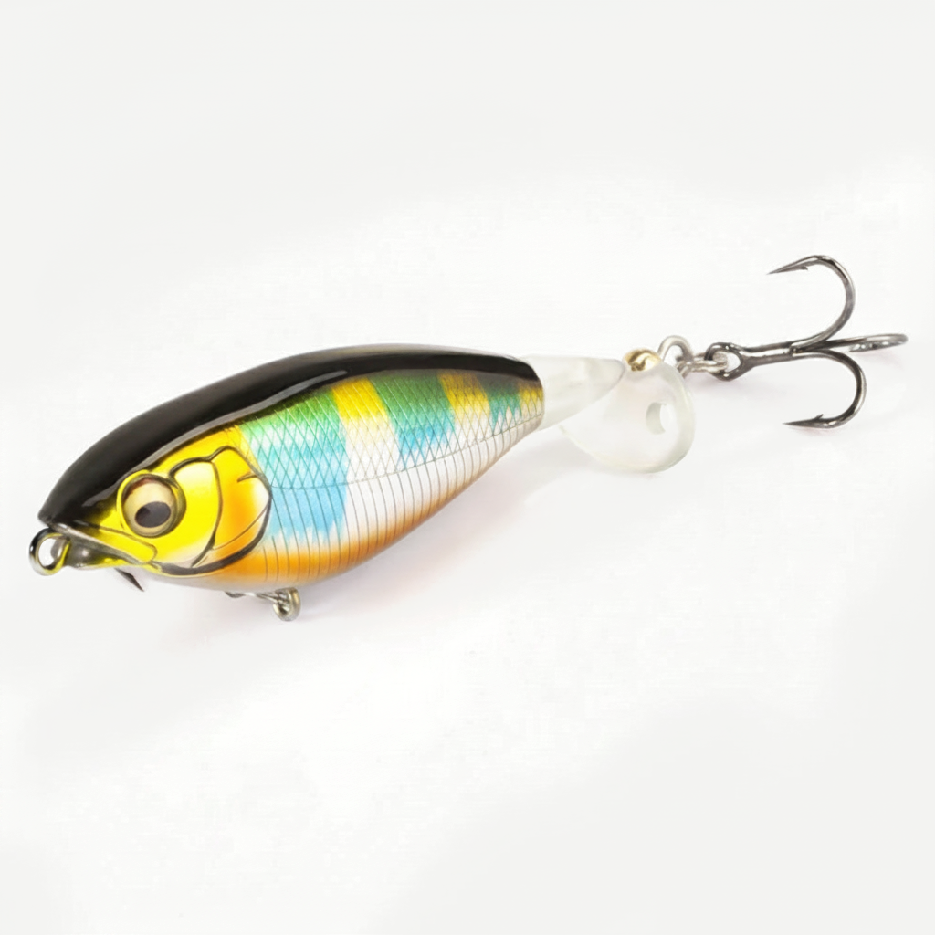 Hunthouse Fishing Karashi Rotating Tail Pencil Hard Lure 65mm/5.7g 80mm/10.8g Floating Topwater Whopper Popper Wobblers 