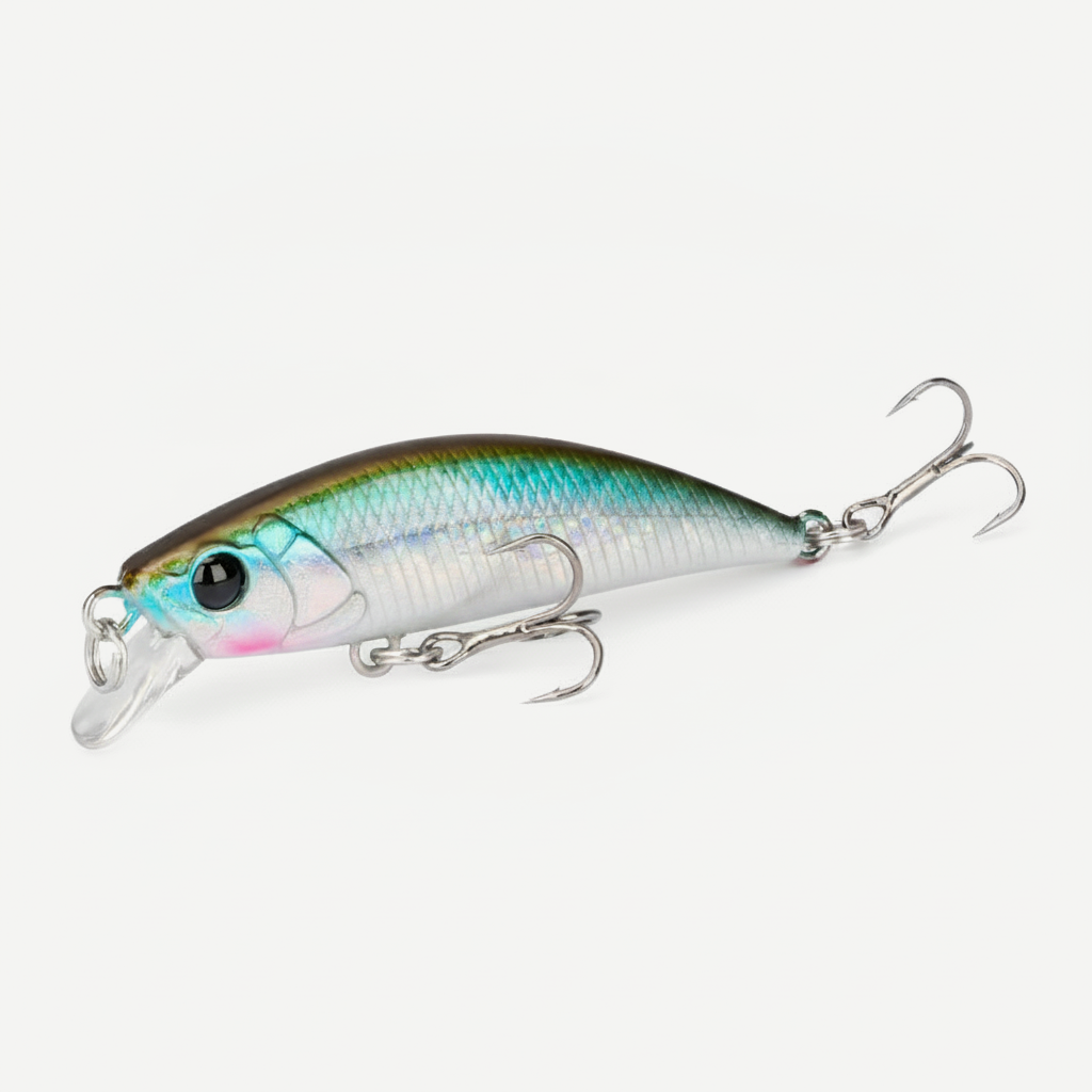 TSURINOYA 50S River Fishing Sinking Stick Bait Minnow Fishing Lure Intruder 50mm 5g Trout Area Stream Ajing Fake Fish Ha