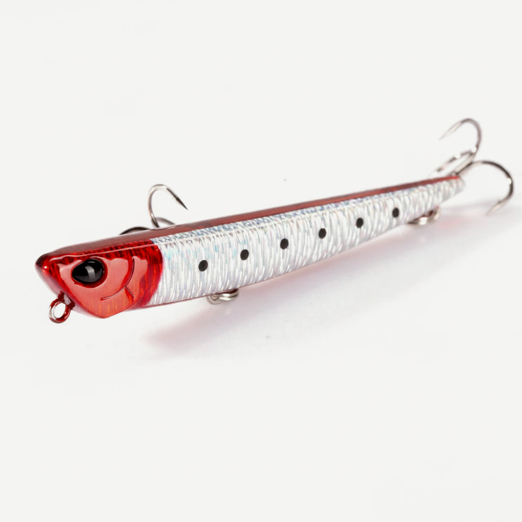 Hunthouse Bay RUF MANIC 75mm/8g Sinking Pencil Fishing Lure Stickbait BKK Hook Hard Lure for Seabass Fish