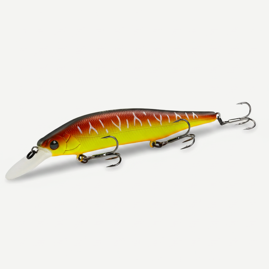 TSURINOYA 115mm 17.2g 115SP  Suspending Minnow  Weight System Fishing Lure AURORA Pike Bass Jerkbait Hard Bait